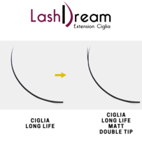 Curva C Extension Ciglia Long Life doppia punta opache