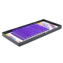 Purple eyelash extensions 0,15mm Mix Box