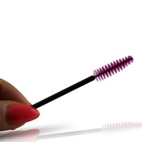 Mascara brush 25pc for eyelashes and eyebrow - Fucsia