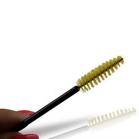 Mascara brush 25pc for eyelashes and eyebrow - Yellow