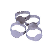 Metal glue rings for eyebrows extension