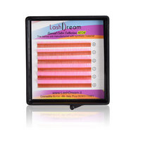 Eyelash extensions NEON fluorescent Red