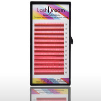 Pink eyelash extensions 0,15mm Mix Box