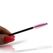 Mascara brush 25pc for eyelashes and eyebrow - Pink