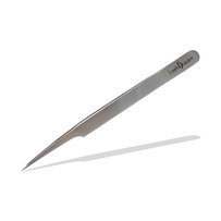 Eyelash Extensions Tweezers in stainless steel F-Type